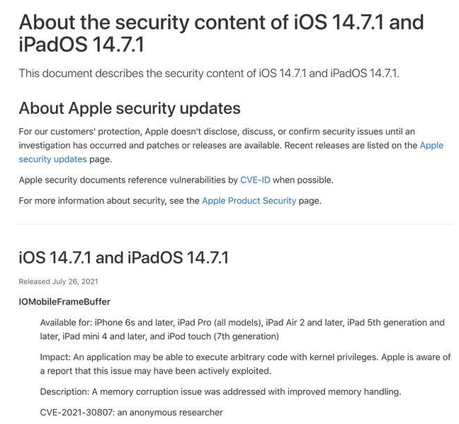 远安苹果手机维修分享iOS 14.7.1 正式版更新内容及升级方法 